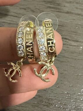 Chanel hoop earrings